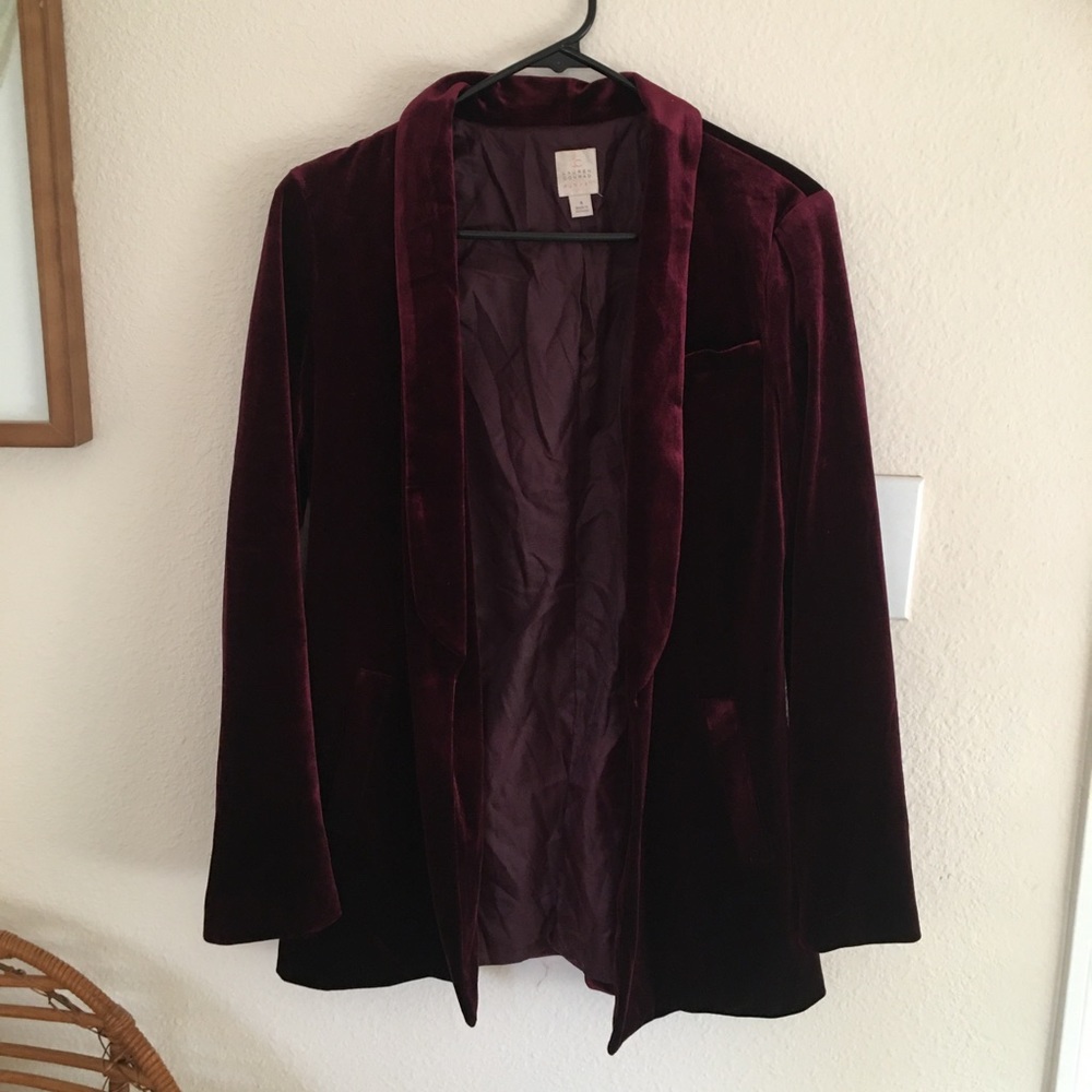 Lauren Conrad Runway Velvet Blazer